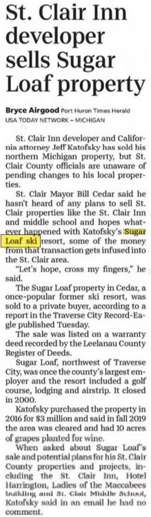 Sugar Loaf Resort - Dec 2020 Sold Again